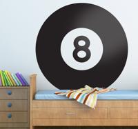 Sticker poolen snooker biljart zwarte bal Sticker poolen snooker biljart zwarte bal