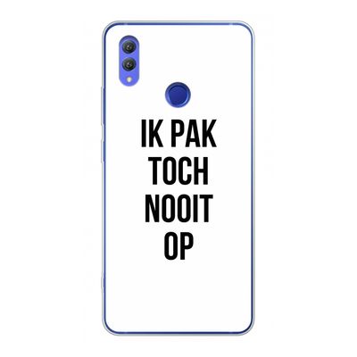 Ik pak nooit op: Honor Note 10 Transparant Hoesje