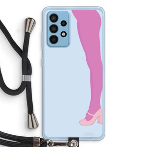 Pink panty: Samsung Galaxy A52 Transparant Hoesje met koord