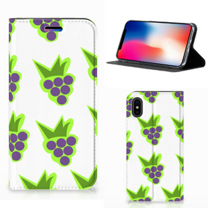 Apple iPhone X | Xs Flip Style Cover Druiven