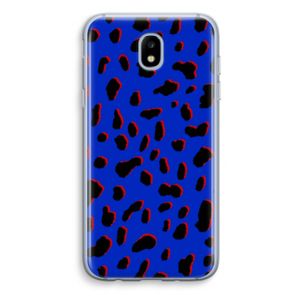 Blue Leopard: Samsung Galaxy J5 (2017) Transparant Hoesje