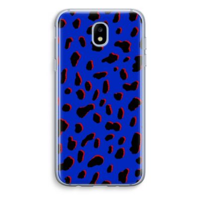 Blue Leopard: Samsung Galaxy J5 (2017) Transparant Hoesje