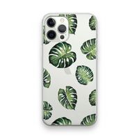 Tropische bladeren: iPhone 12 Pro Transparant Hoesje