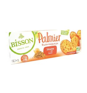 Palmier bladerdeegkoekjes sesam bio