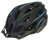 Qtcycletech Qt cycle tech helm fuse mat zwart blauww l 54-58 cm 2810417