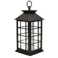 Lantaarn - zwart - LED verlichting - 31 cm - sfeerverlichting - decoratie lantaarn - hanglamp