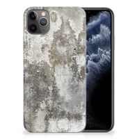 Apple iPhone 11 Pro Max TPU Siliconen Hoesje Beton Print - thumbnail