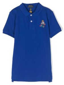 Ralph Lauren Kids polo à logo Teddy Bear brodé - Bleu