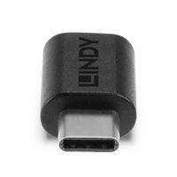 Lindy 41893 tussenstuk voor kabels USB 3.2 Type C Zwart - thumbnail