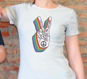 Vrede en liefde teken t-shirt