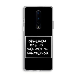 Schotelvod: OnePlus 8 Transparant Hoesje