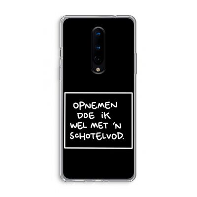 Schotelvod: OnePlus 8 Transparant Hoesje