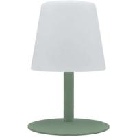 Snoerloze tafellamp - LUMISKY - STANDY MINI Olijf - H25 cm - Olijfgroene stalen voet - Warm wit en witte LED