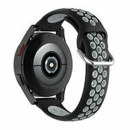 Garmin Forerunner 570 (42mm) / 55 / 245 / 645 - Siliconen sportbandje met gesp - Zwart + grijs