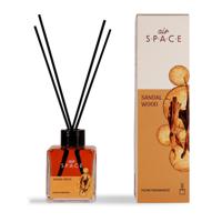 Air Space - Parfum - Geurstokjes - Huisgeur - Huisparfum - Sandalwood - Vierkant - 100ml