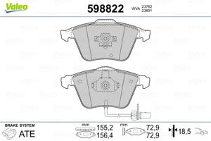 Valeo Remblokset 598822