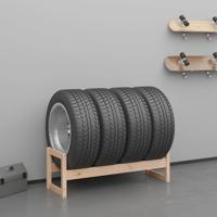 Bandenrek 120x40x40 cm massief grenenhout