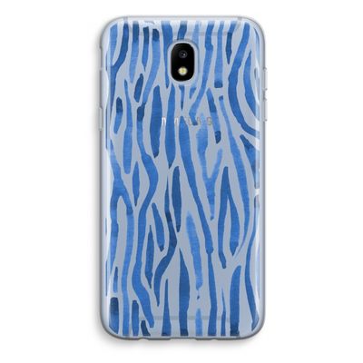Blauwe nerven: Samsung Galaxy J5 (2017) Transparant Hoesje