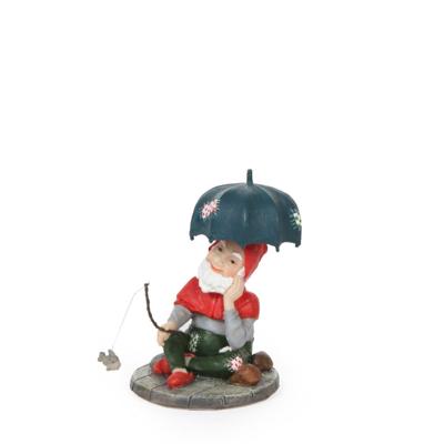 Vissende kabouter 6,5 cm hoog - Luville