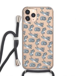 Poezen: iPhone 11 Pro Transparant Hoesje met koord
