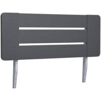 Leen Bakker - Hoofdbord Nova - Grafietkleur - 90 Cm - Spaanplaat - Zwart#Grijs