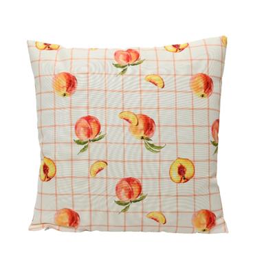 Decoris Kussen polyester buiten 45x45cm perzik