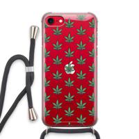 Weed: iPhone SE 2020 Transparant Hoesje met koord