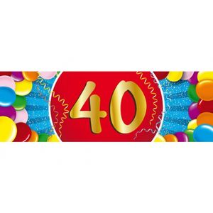 Leeftijdversiering 40 jaar sticker