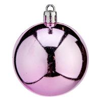 Kerstballen Ø 6 cm 24 Stuks Roze Plastic Kerstballen Ø 6 cm 24 Stuks Roze Plastic