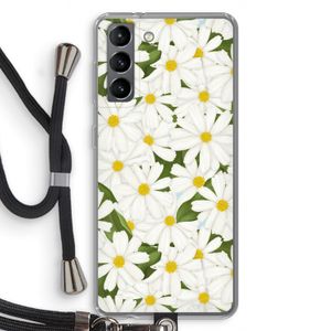 Summer Daisies: Samsung Galaxy S21 Transparant Hoesje met koord