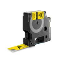Huismerk DYMO Rhino 18433/S0718470 Labeltape 19mm Zwart op Geel