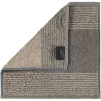Cawö Cawö Two-Tone Gezichtsdoekje Grafiet 30x30