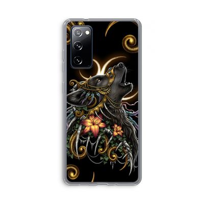 Huilende Wolf: Samsung Galaxy S20 FE / S20 FE 5G Transparant Hoesje