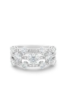 De Beers Jewellers bague Arpeggia en or blanc 18ct à diamants - Argent