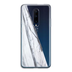 Gestreepte marmer: OnePlus 7 Pro Transparant Hoesje