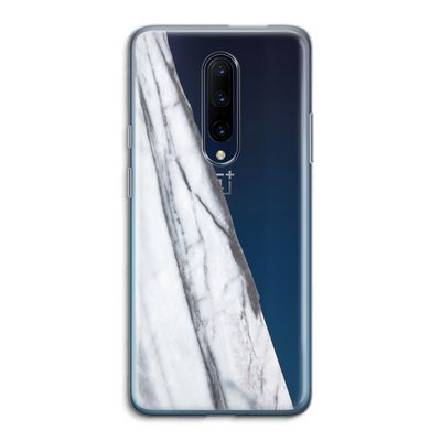 Gestreepte marmer: OnePlus 7 Pro Transparant Hoesje