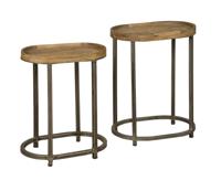 RENEW Bijzettafel 'Lewis' set van 2 stuks