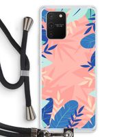 Tropisch: Samsung Galaxy S10 Lite Transparant Hoesje met koord