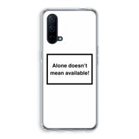 Alone: OnePlus Nord CE 5G Transparant Hoesje - thumbnail