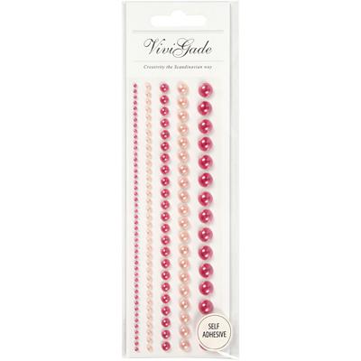 Creativ Company Halve plakparels roze 2-8mm, 140st.