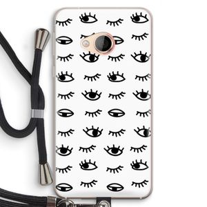 Eye pattern #2: HTC U Play Transparant Hoesje met koord