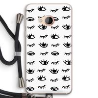Eye pattern #2: HTC U Play Transparant Hoesje met koord