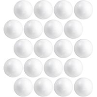 20x Beschilderbare piepschuim ballen/bollen 4 cm