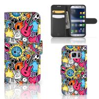 Samsung Galaxy S7 | Wallet Case | met Pasjes | Punk Rock