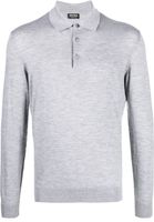 Zegna polo en cachemire mélangé - Gris