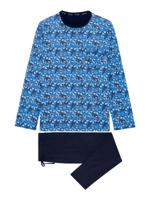 HOM - Long Sleepwear - Vibe - blauw, Maat:XL