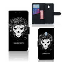 Telefoonhoesje met Naam Xiaomi Redmi 8A Skull Hair - thumbnail