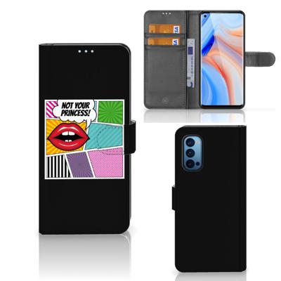 OPPO Reno 4 Pro 5G | Wallet Case | met Pasjes | Popart Princess OPPO Reno 4 Pro 5G | Wallet Case | met Pasjes | Popart Princess