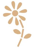 Vaessen Creative • mdf xxl bloem +/-100x200cm