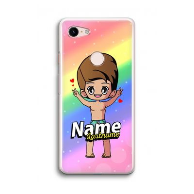 Chibi Maker man: Google Pixel 3 Transparant Hoesje